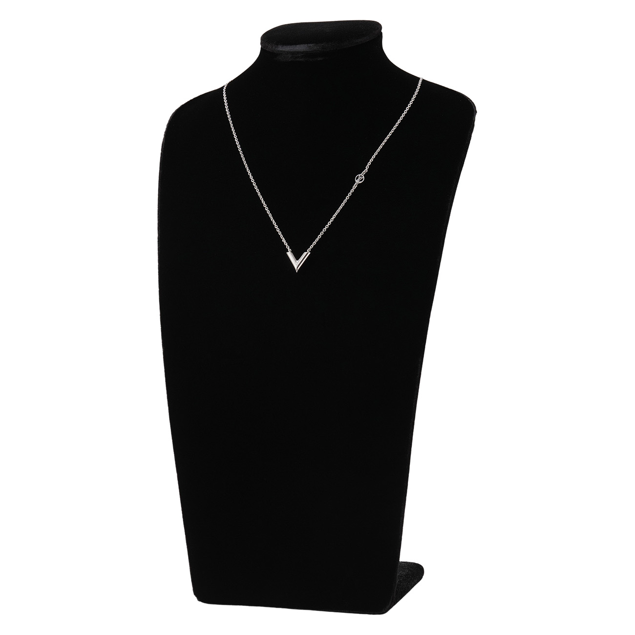 LOUIS VUITTON(USED)루이비통 V 에센셜 네크리스 실버